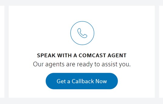 Comcast callback